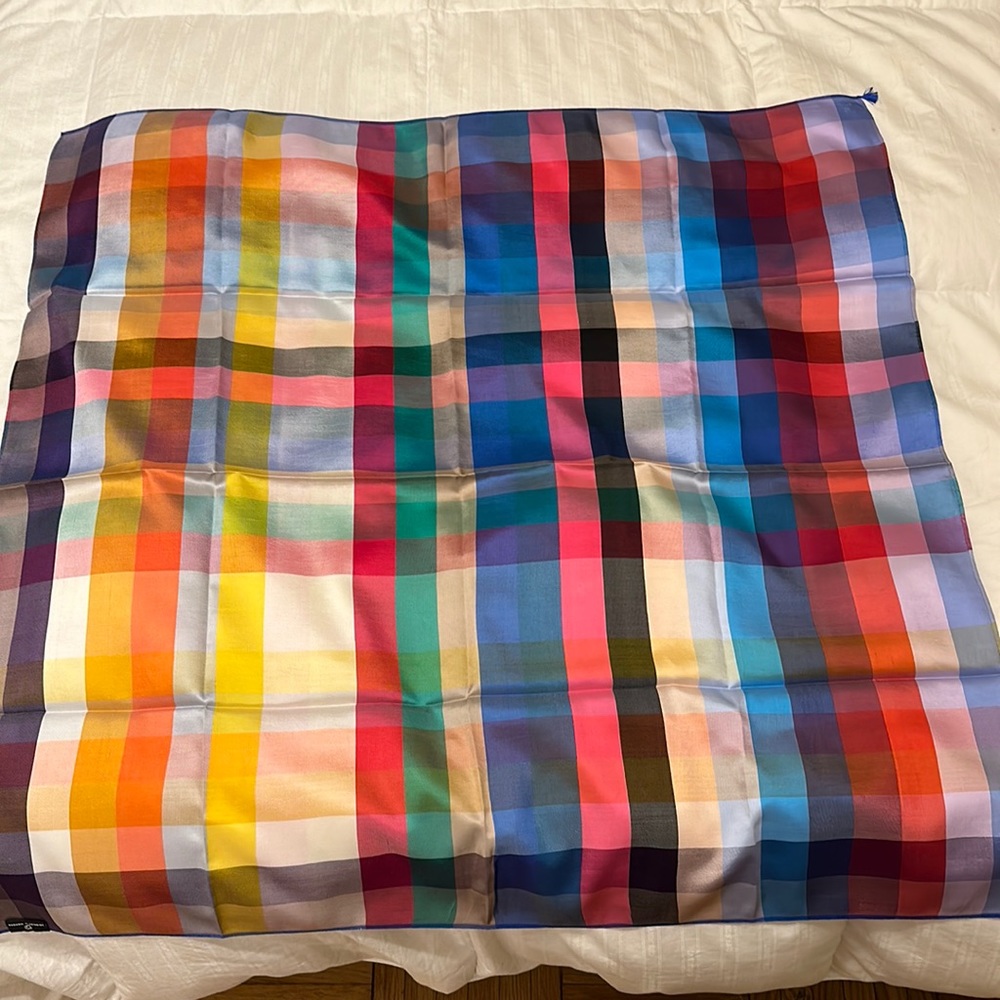 Multicolored scarf in original packaging. Never worn.